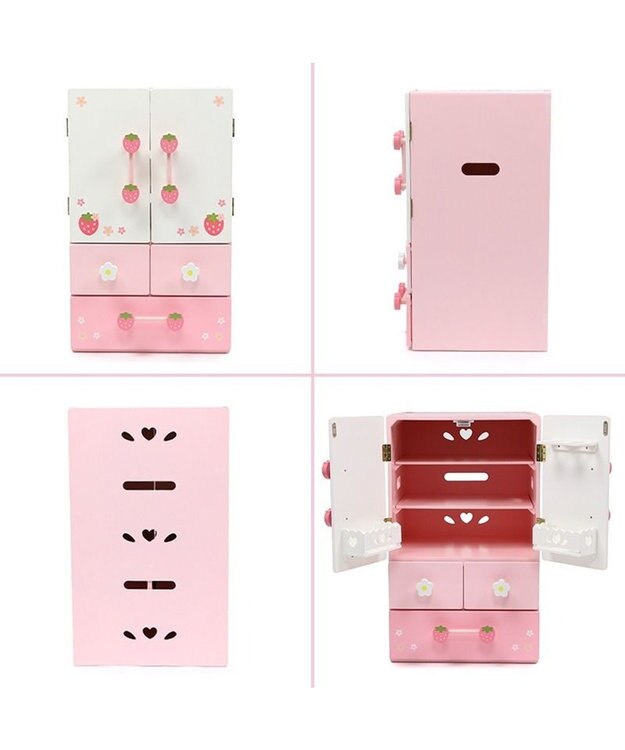 Mother garden 【ギフト巾着セット商品】マザーガーデン 野いちご デラックス冷蔵庫 《キューティー柄》 -