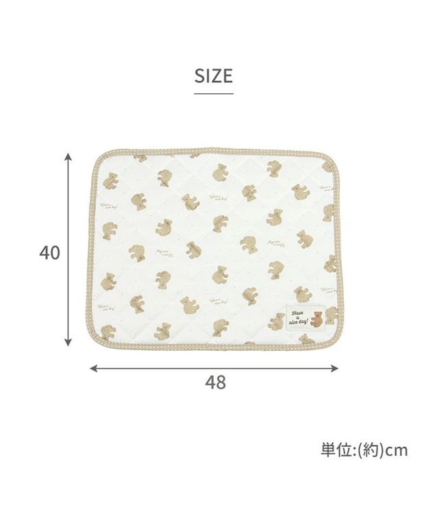 PET PARADISE ペットパラダイス   クール マット《くまちゃん 水玉》48×40㎝ くまちゃん 水玉