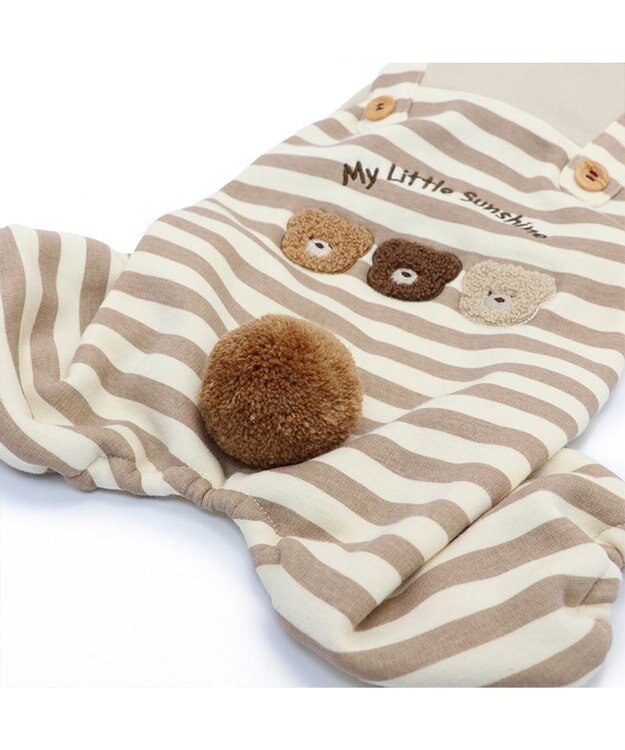 PET PARADISE ペットパラダイス くまもこ ロンパース 小型犬 ブラウン