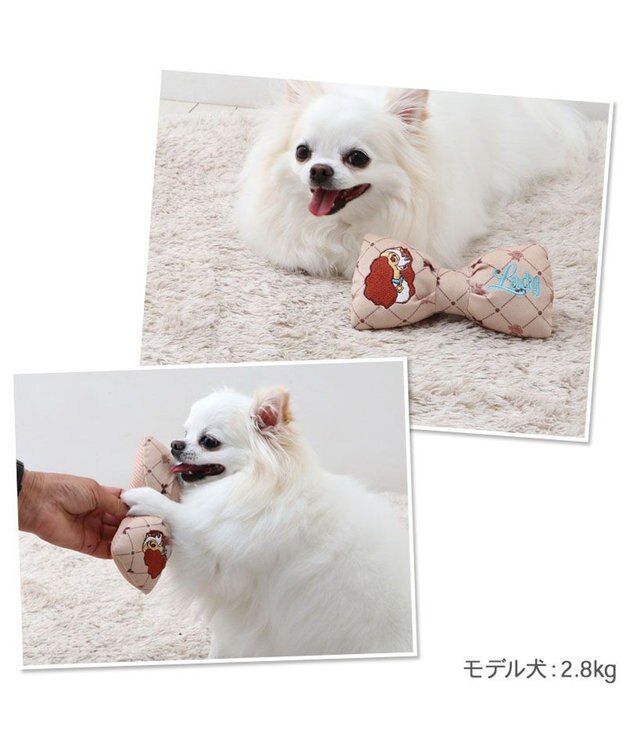 PET PARADISE ディズニー レディ リボントイ ベージュ