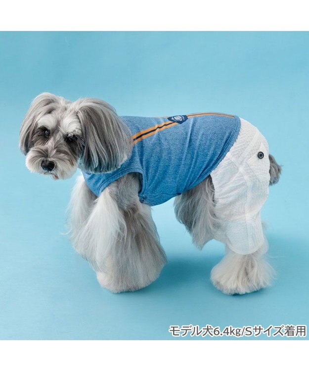PET PARADISE J.PRESS エコメイド パンツつなぎ 小型犬 ネイビー×ホワイト