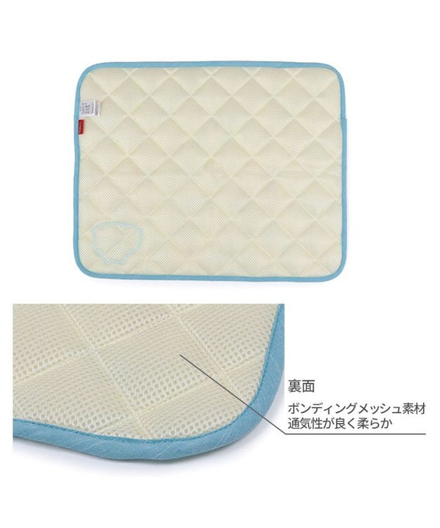 PET PARADISE スヌーピー 冷感柔らかマット 《アイス柄》 S ホワイト×ブルー