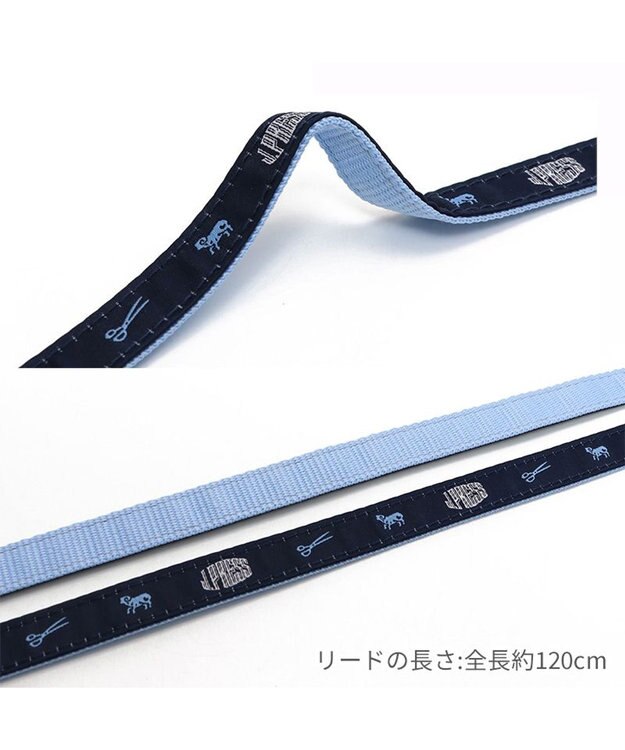 PET PARADISE J.PRESS  ギンガムチェック ハーネス&リード   Ｓ 小型犬 ネイビー