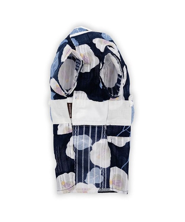 PET PARADISE ペットパラダイス 椿柄 浴衣 紺 小型犬 ネイビー