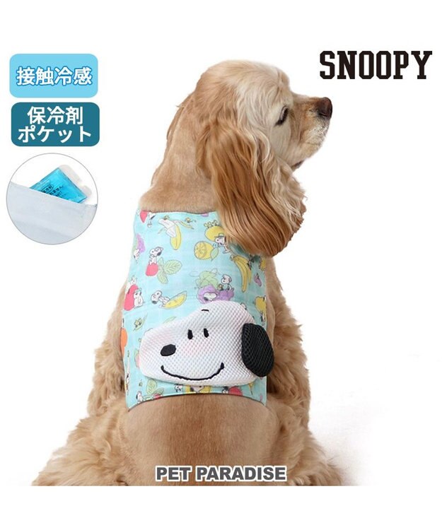 PET PARADISE スヌーピー  クールベスト 《果物柄》 中型犬 果物柄