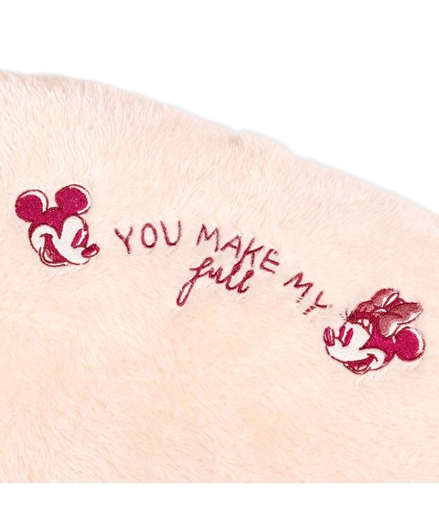 PET PARADISE ディズニー ミッキーマウス 遠赤外線 つぼ型 ボア カドラー ピンクベージュ