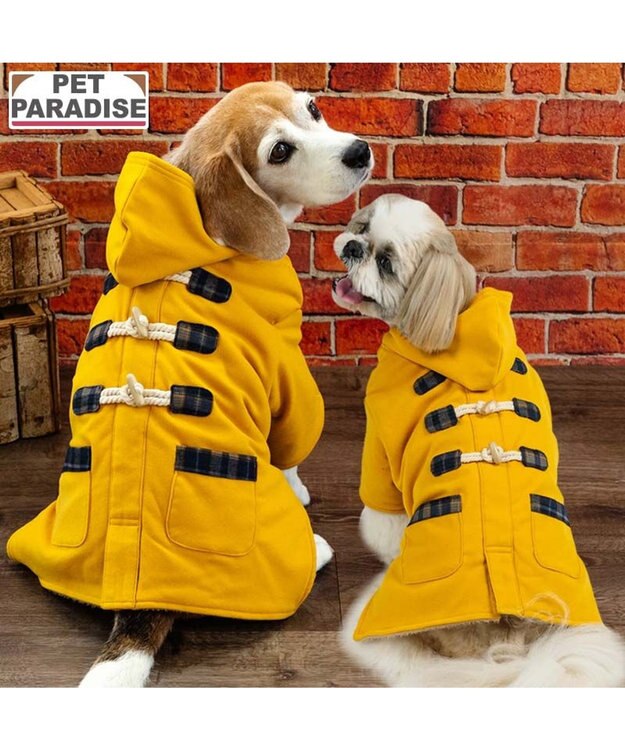 PET PARADISE ペットパラダイス ダッフルコート 小型犬 イエロー
