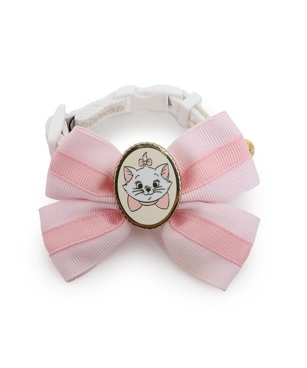 PET PARADISE ディズニー マリー 大リボン 猫首輪 S / M ピンク