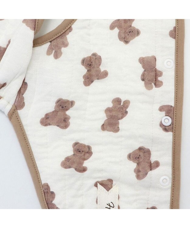 PET PARADISE ペットパラダイス ふわりとキルト ベスト くま柄 小型犬 白~オフホワイト