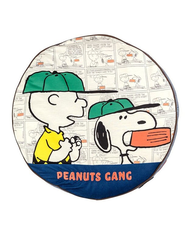 PET PARADISE スヌーピー クッション ワッペン Ｍ ネイビー×ホワイト