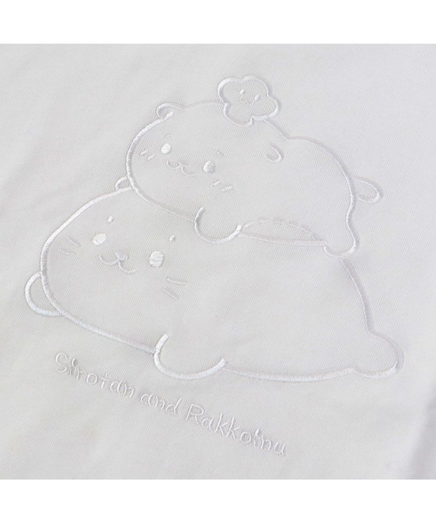 Mother garden しろたん&らっこいぬ 白刺繍トレーナー《オフホワイト》 S / M / L / XL -