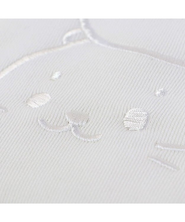 Mother garden しろたん＆らっこいぬ 白刺繍トレーナー《オフホワイト》 S / M / L / XL -