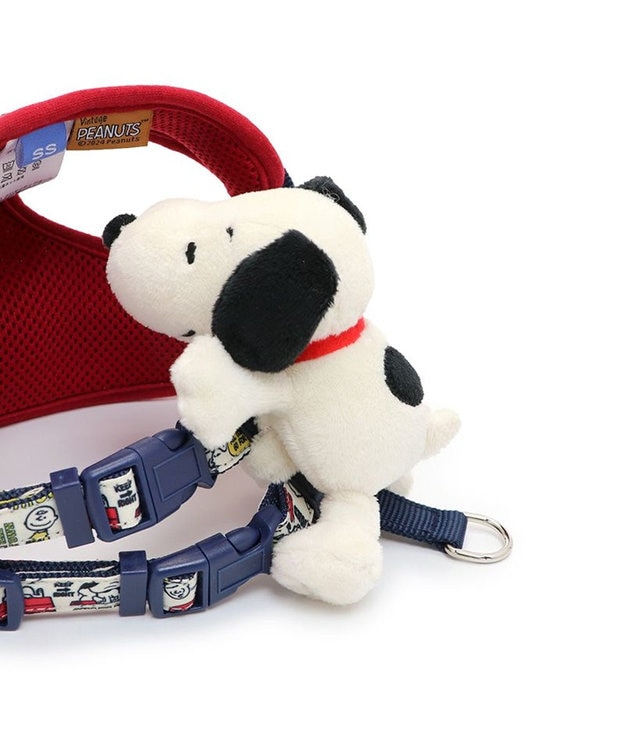 PET PARADISE スヌーピー マスコット付きハーネス SS 小型犬 赤