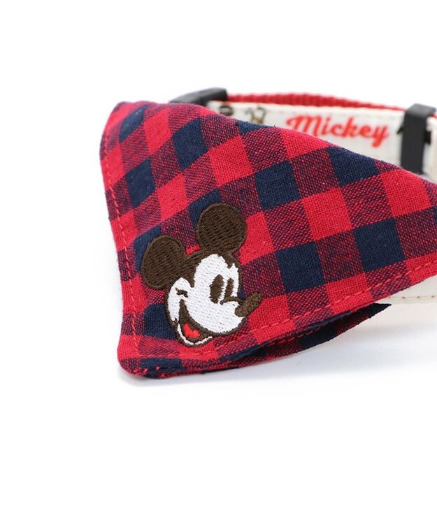 PET PARADISE ディズニー ミッキーマウス プルート  散歩柄首輪【３Ｓ】 小型犬 赤