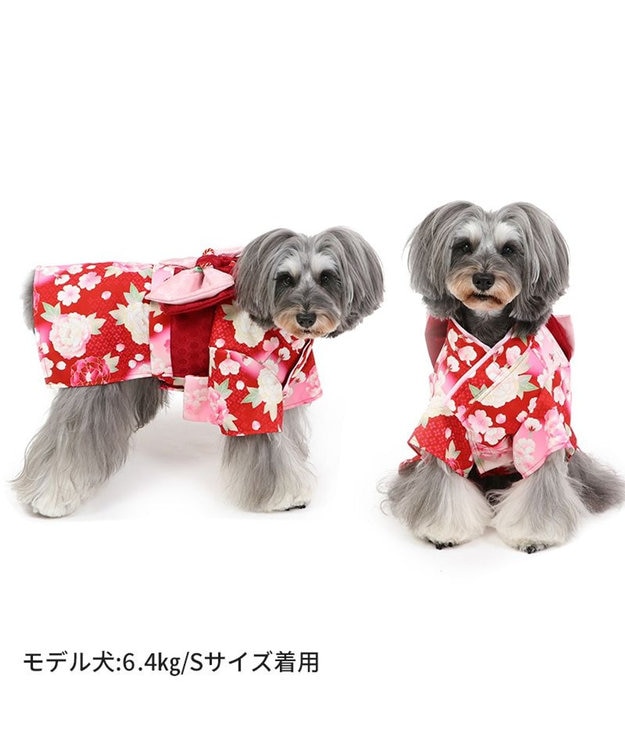 ペットパラダイス 着物 《 牡丹桜柄 》 小型犬 / PET PARADISE