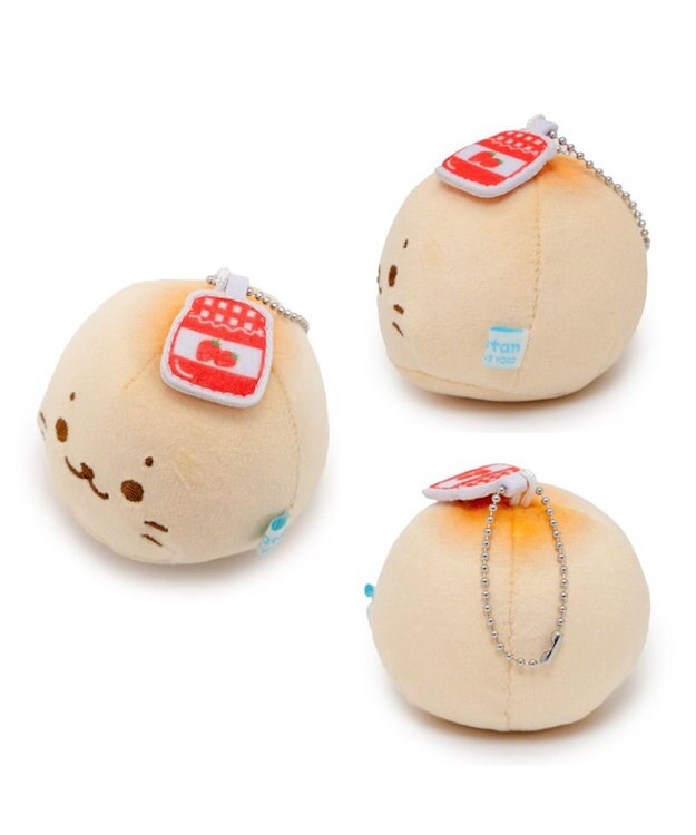 Mother garden しろたん パン型キーホルダー 《しろたん》 単品 しろたん