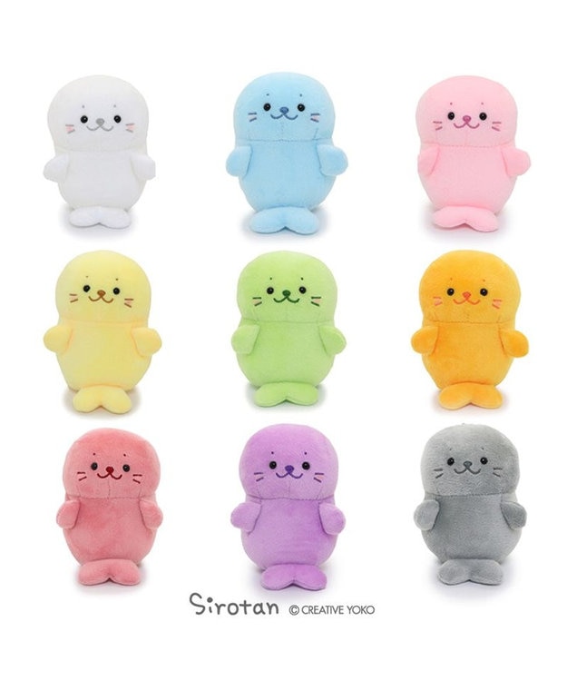 Mother garden しろたん マスコットキーホルダー カラーついたん 12cm 《単品》 ピンク