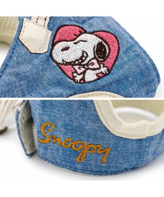 PET PARADISE スヌーピー バースデー ベストハーネス SM ブルー