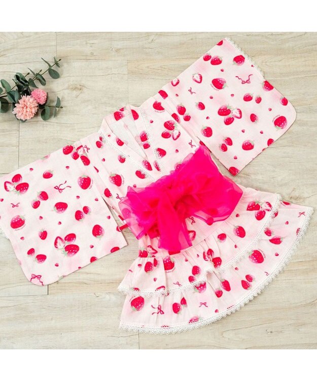 Mother garden 2025 マザーガーデン 野いちご 浴衣ドレス 《水彩柄》 95~100cm / 105~110cm 水彩柄