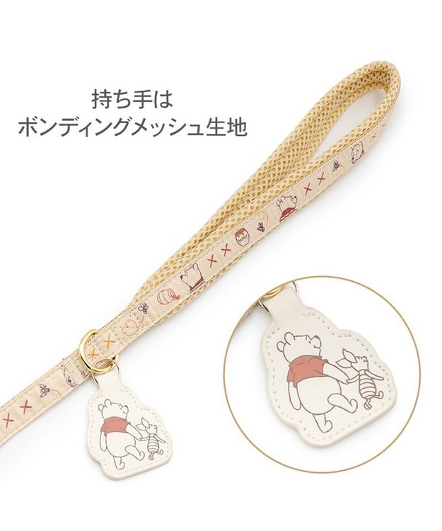 PET PARADISE ディズニー くまのプーさん リード 《はちみつ柄》 ４Ｓ～３Ｓ 小型犬 ベージュ