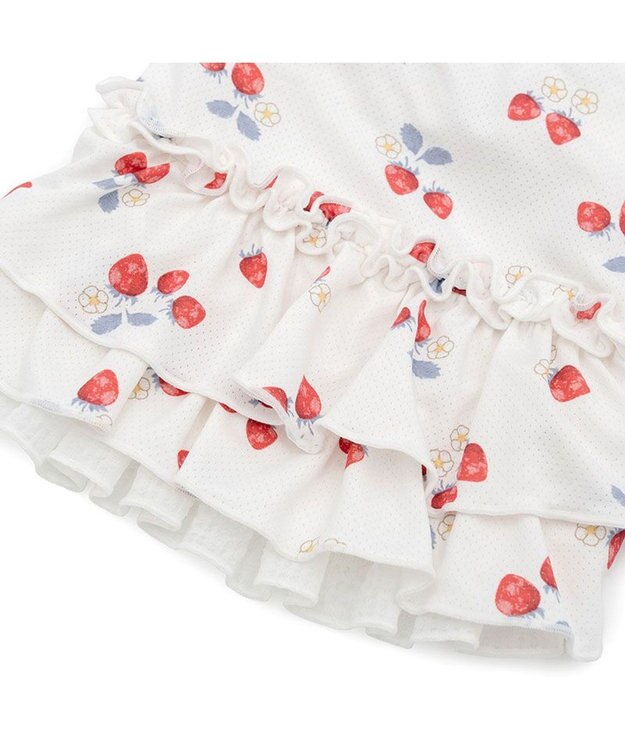 PET PARADISE ペットパラダイス  エコメイド ワンピース 《苺柄》 中型犬 大型犬 ホワイト×レッド