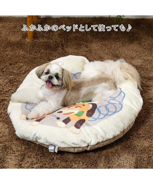 PET PARADISE ディズニー トイ・ストーリー 遠赤外線 くつろぎマット Ｍ ホワイト×ブルー