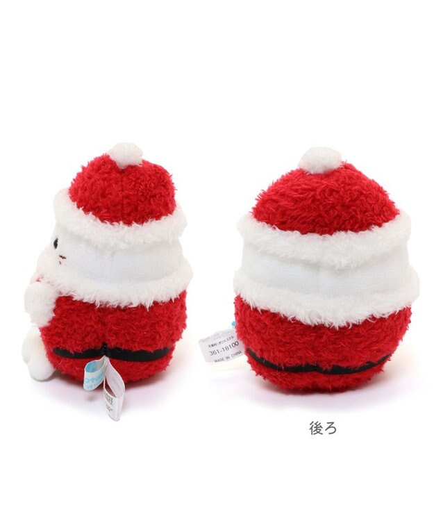 Mother garden しろたん手のり マスコット サンタしろたん / トナカイらっこいぬ 単品 サンタしろたん