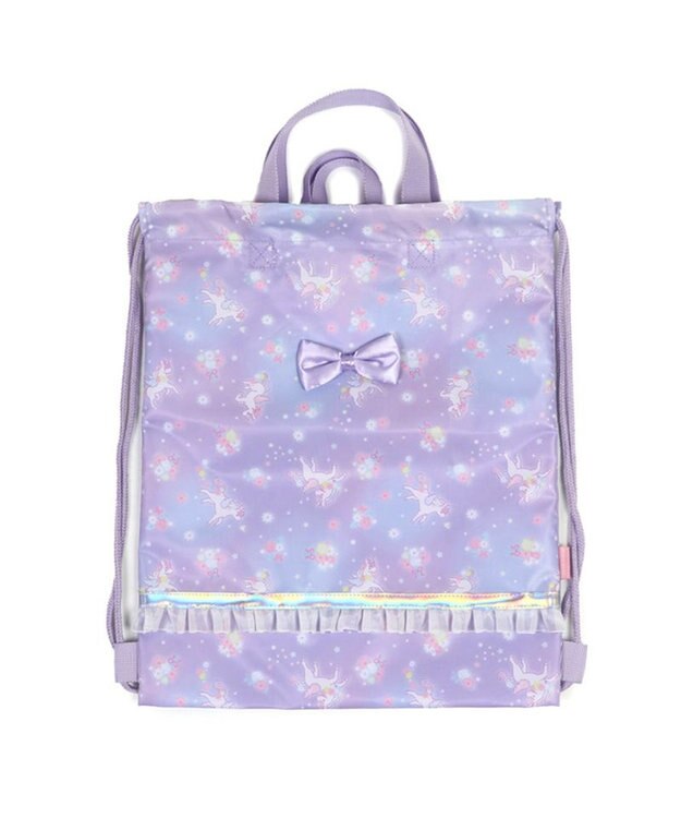 Mother garden マザーガーデン ユニコーン お着替え巾着リュック 《フラワー柄》 フラワー柄