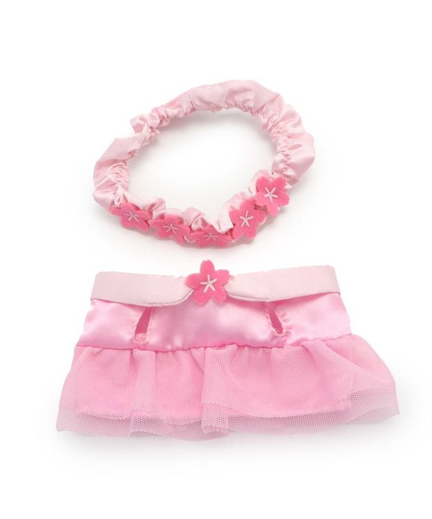 Mother garden しろたん ついてきちゃうしろたん マスコット 着せ替え服 お花ドレス＆花冠 -