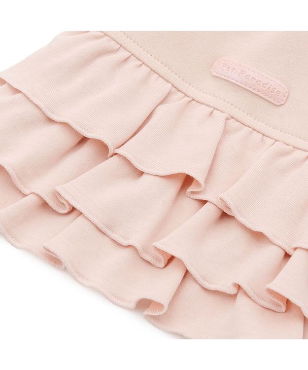 PET PARADISE ペットパラダイス フリルフーディー 《桃》 小型犬 ピンク