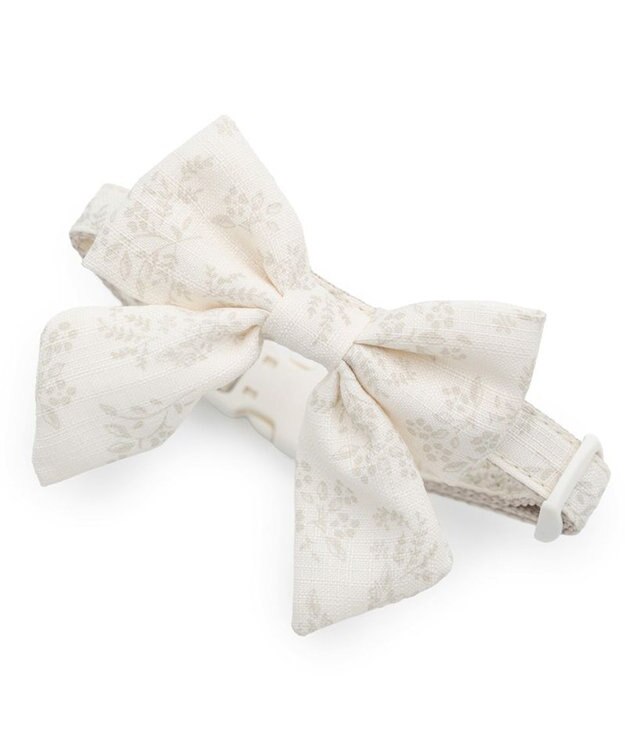 PET PARADISE ペットパラダイス 花柄りぼん 首輪 ＳＳ 小型犬 オフホワイト