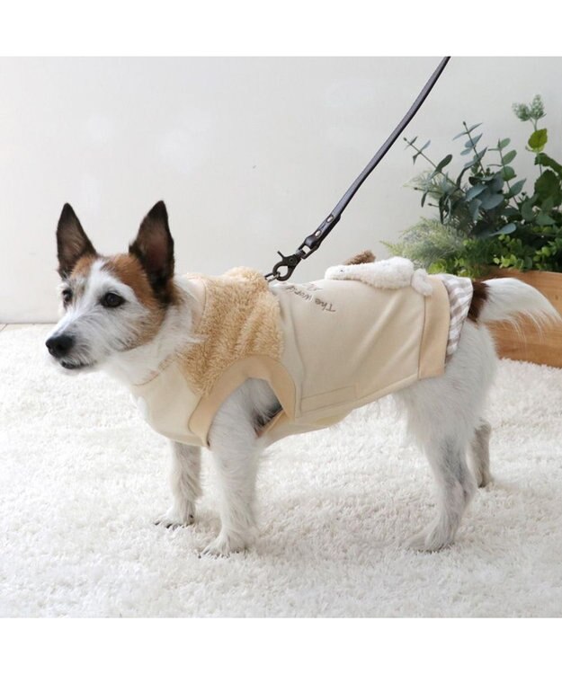 PET PARADISE スヌーピー 脇開きトレーナー 《ベージュ》 小型犬 ベージュ