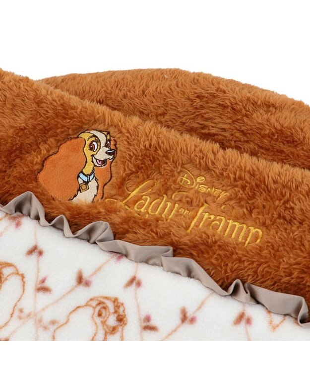 PET PARADISE ディズニー わんわん物語 レディ 遠赤外線  寝袋 丸型 M ベージュ