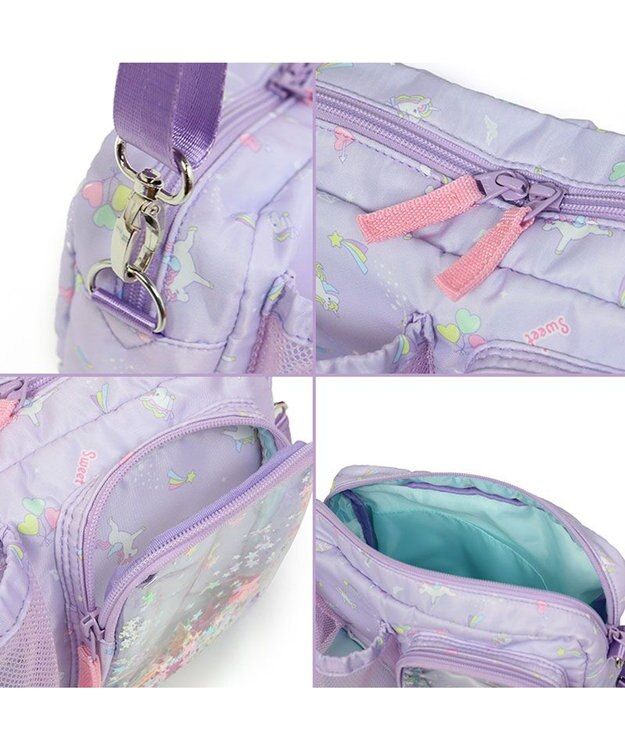 Mother garden マザーガーデン  ショルダーバッグ ペットボトルホルダー付き《ユニコーン/野いちご》 ユニコーン