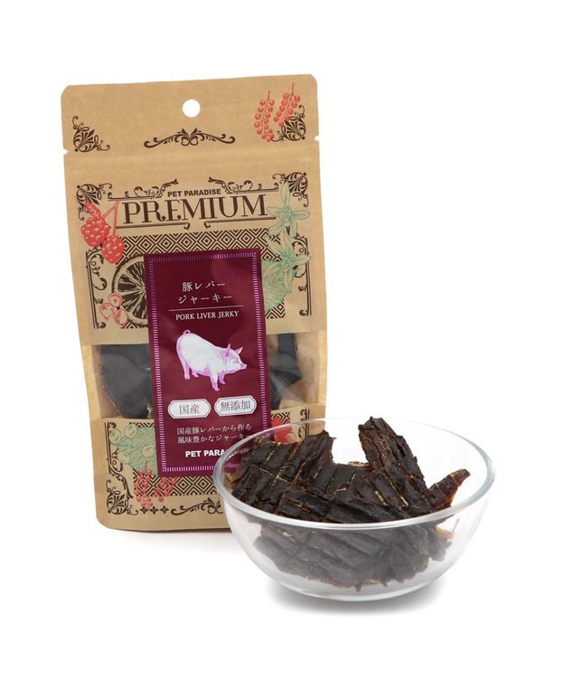 PET PARADISE プレミアム 国産 豚レバージャーキー 40g 0