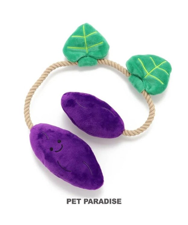 PET PARADISE 犬用品 ペットグッズ 犬 おもちゃ ペットパラダイス 犬 おもちゃ ロープ つる付き さつまいも| おうちで遊ぼう おうち時間 犬 おもちゃ オモチャ ペットのペットトイ 玩具 TOY 小型犬 おもちゃ かわいい おもしろ インスタ映え 黒