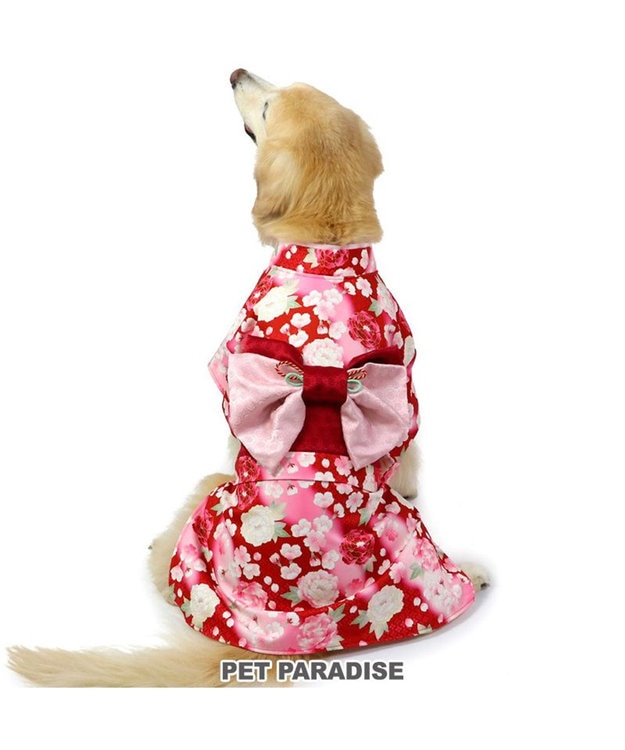 ペットパラダイス 着物 《 牡丹桜柄 》 中型犬 大型犬 / PET