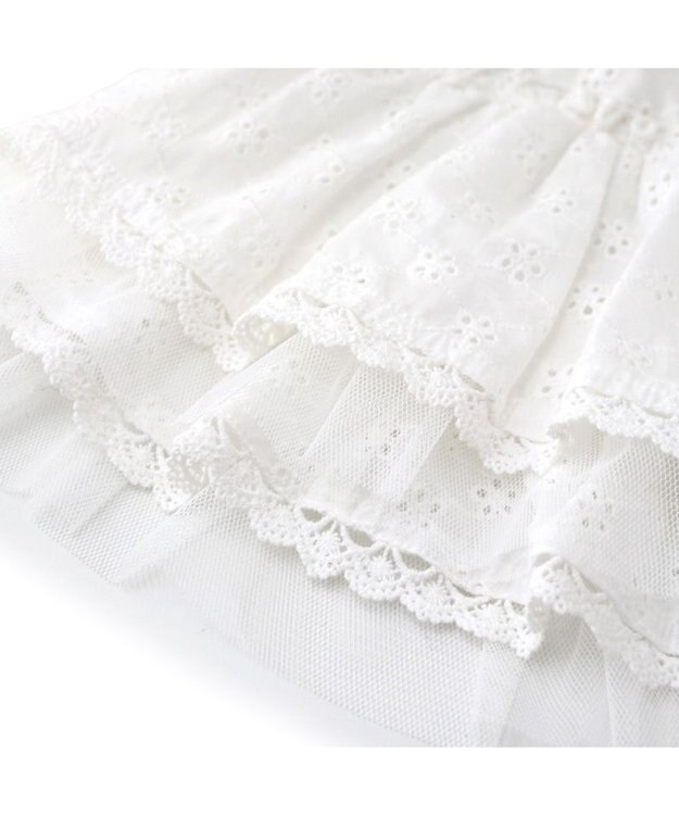 PET PARADISE ペットパラダイス アイレット レース ワンピース 小型犬 ホワイト