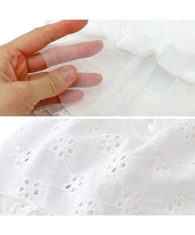 PET PARADISE ペットパラダイス アイレット レース ワンピース 小型犬 ホワイト