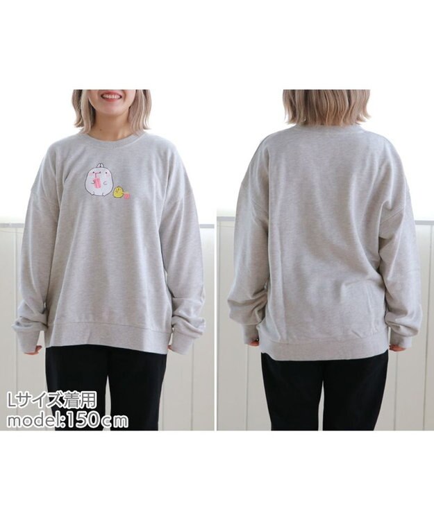 Mother garden マザーガーデン MOLANG モラン ポップコーン トレーナー S/M/L  ユニセックス 杢グレー -