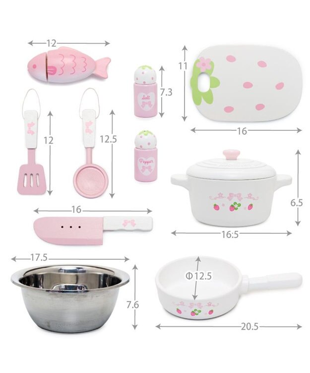 Mother garden マザーガーデン スウィートストロベリー テーブルキッチン  ネットショップ限定 ホワイト