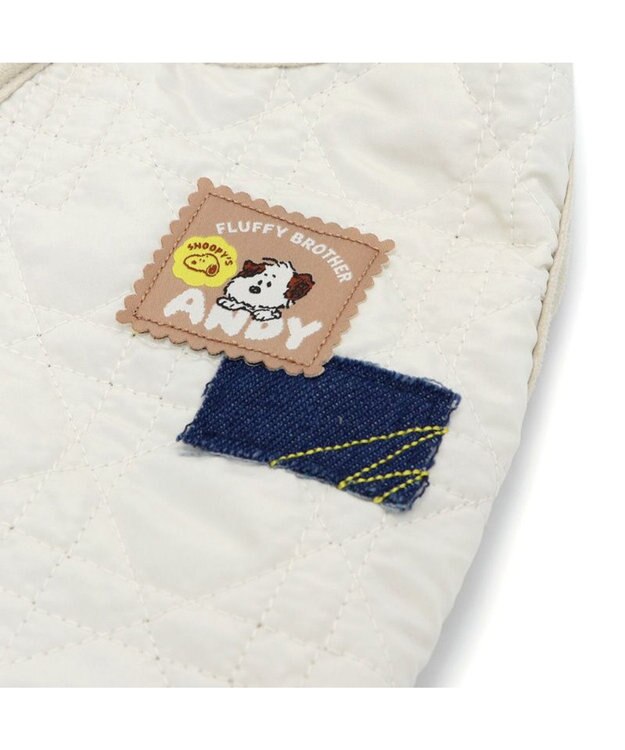 PET PARADISE スヌーピー 背中開き ベスト 《兄弟柄》 中型犬 ホワイト