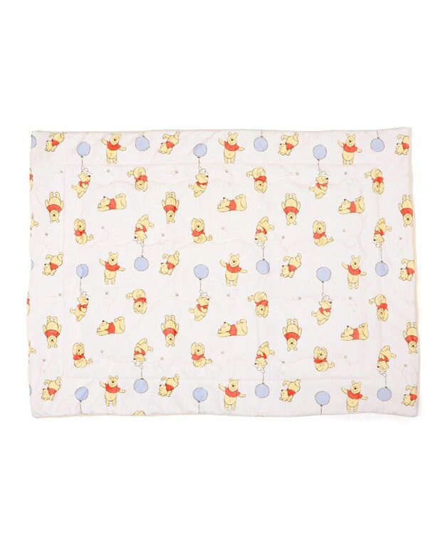 PET PARADISE ディズニー くまのプーさん あったかもちっと ブランケット ホワイト×イエロー
