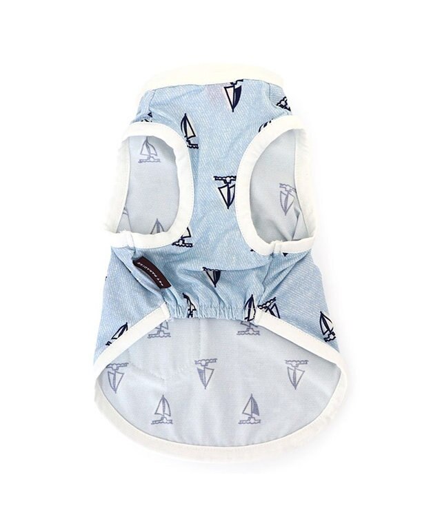 PET PARADISE ペットパラダイス 接触冷感 タンクトップ 《ヨット柄》 小型犬 サックスブルー