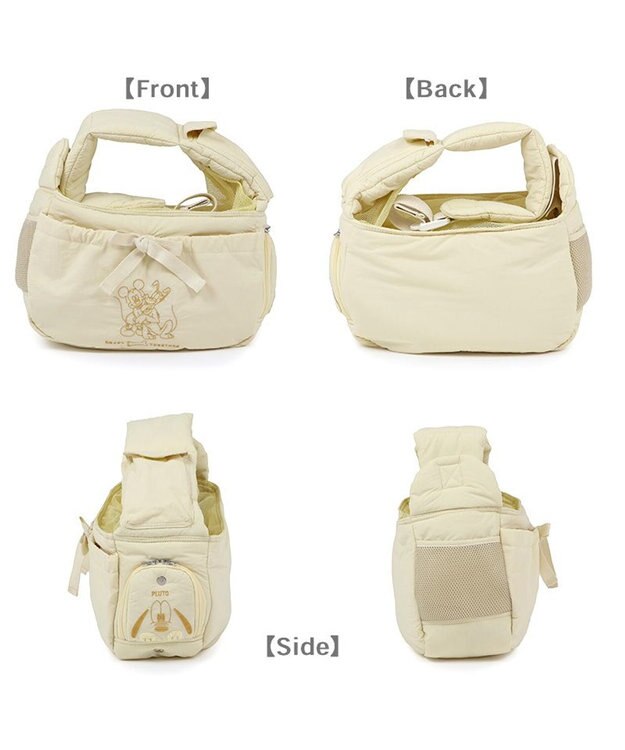 PET PARADISE ディズニー ミッキーマウス＆プルート 通気スリング Ｓ 超小型犬 約1.5～4kg ライトイエロー