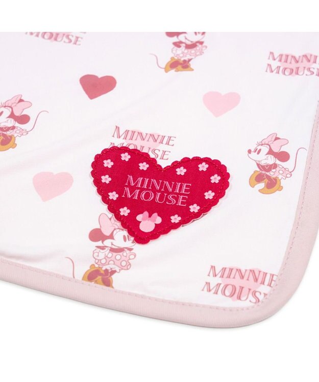 PET PARADISE ディズニー ミニーマウス クール ブランケット 《ハート柄》 ホワイト×ピンク