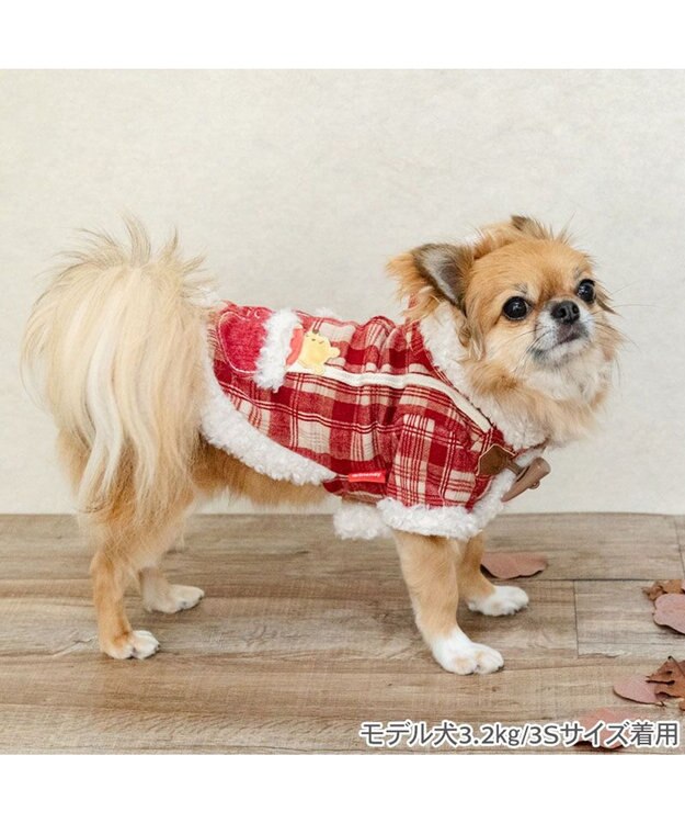 PET PARADISE ディズニー くまのプーさん 手袋風ポケット コート 小型犬　　 レッド