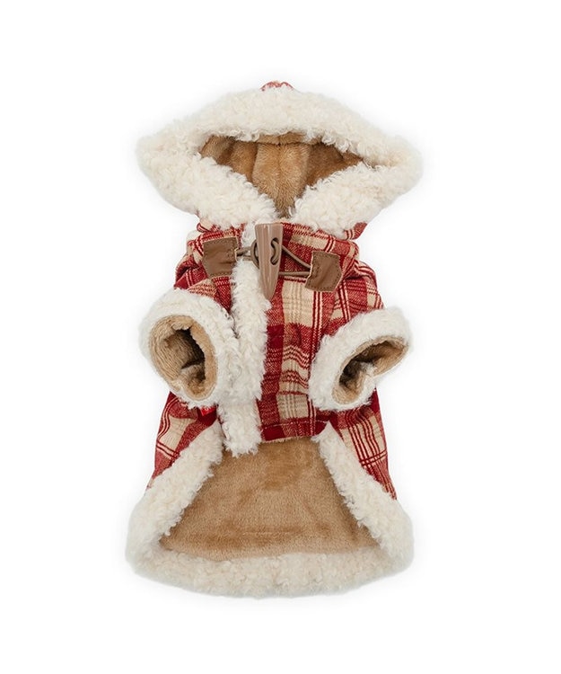 PET PARADISE ディズニー くまのプーさん 手袋風ポケット コート 小型犬　　 レッド