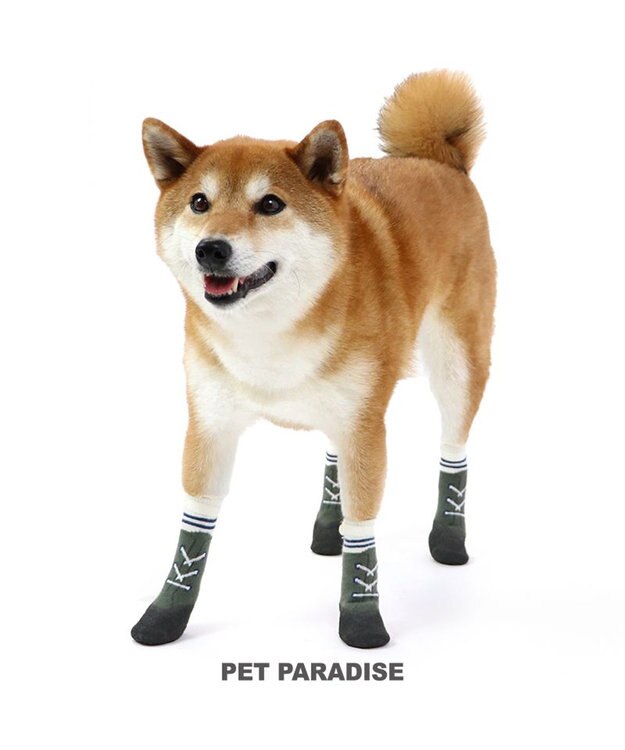 PET PARADISE 犬 靴 靴下 フィットシューズ 【SM】 グリーン ブラウン グリーン