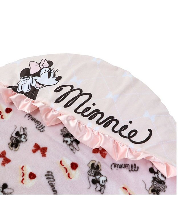 PET PARADISE ディズニー ミニーマウス 遠赤外線 くつろぎマット (直径75cm) ピンク